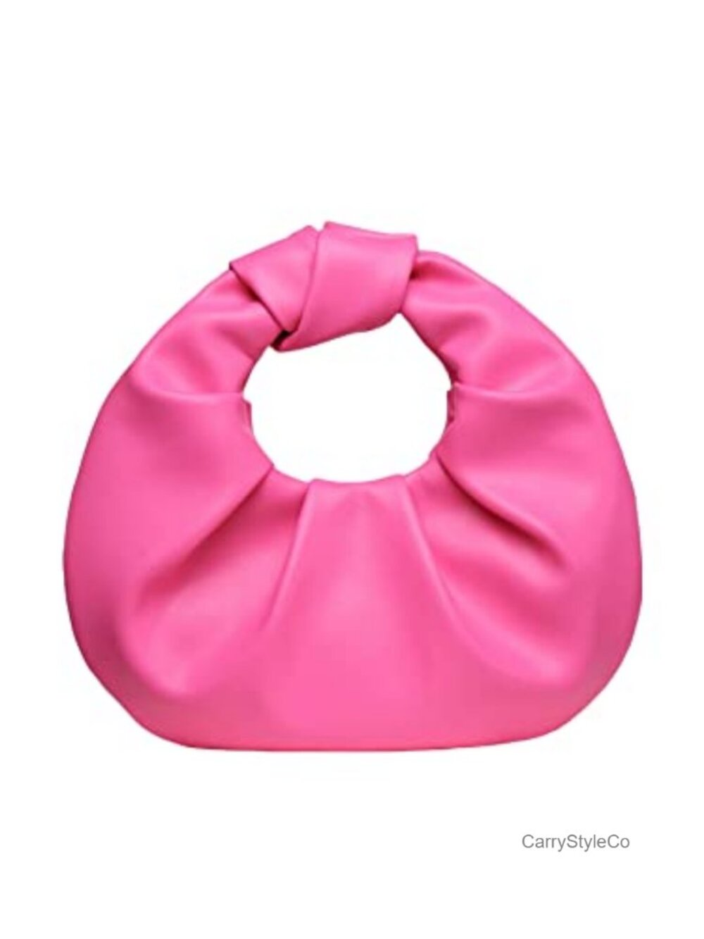 Ruched Evening Bag Faux Leather Clutch Purse Small Handbag Wedding Guest